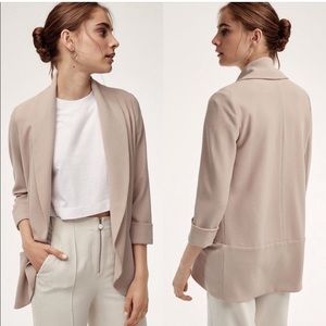 Aritzia Wilfred Chevaier Biege Jacket Blazer Nude
